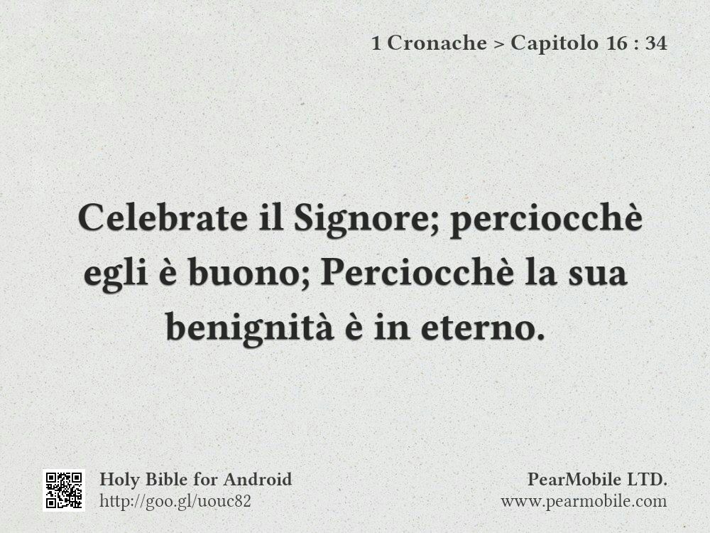 1 Cronache, Capitolo 16:34